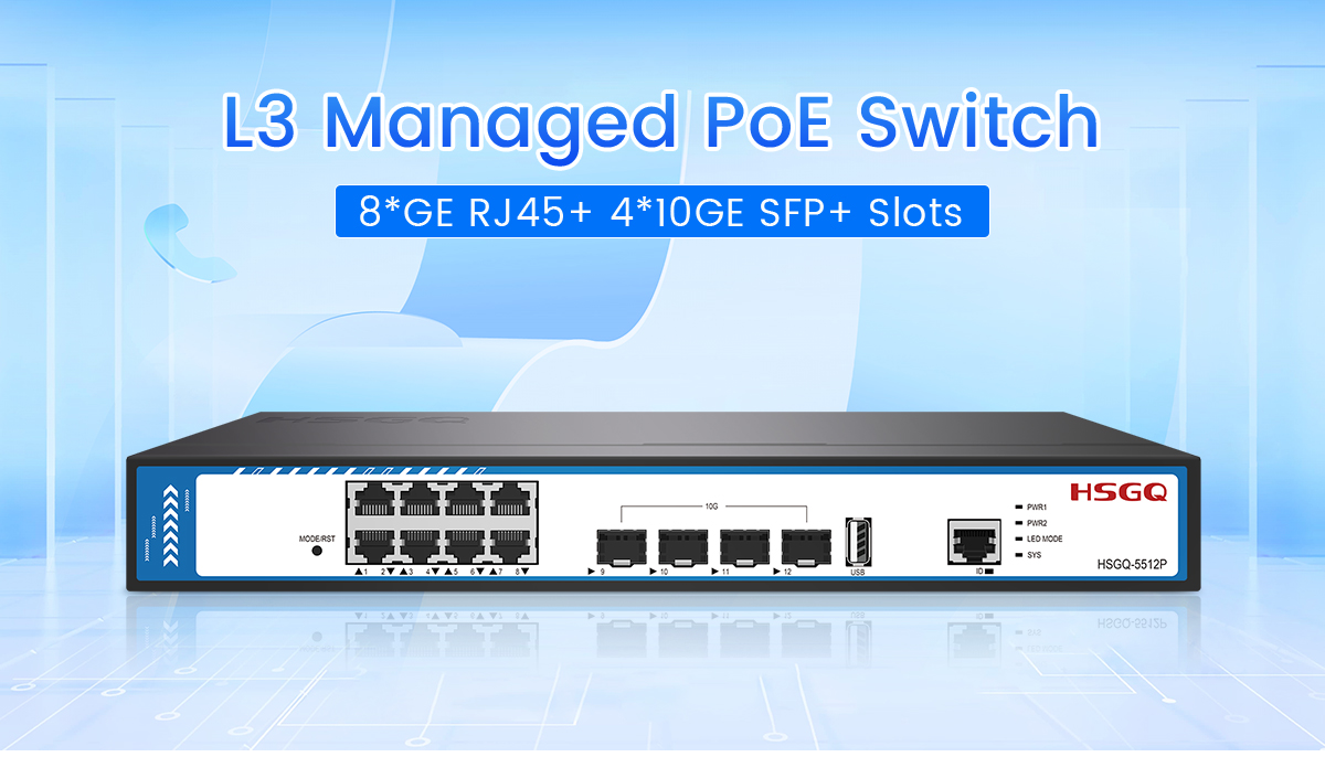 8*port managed poe switch saklar poe