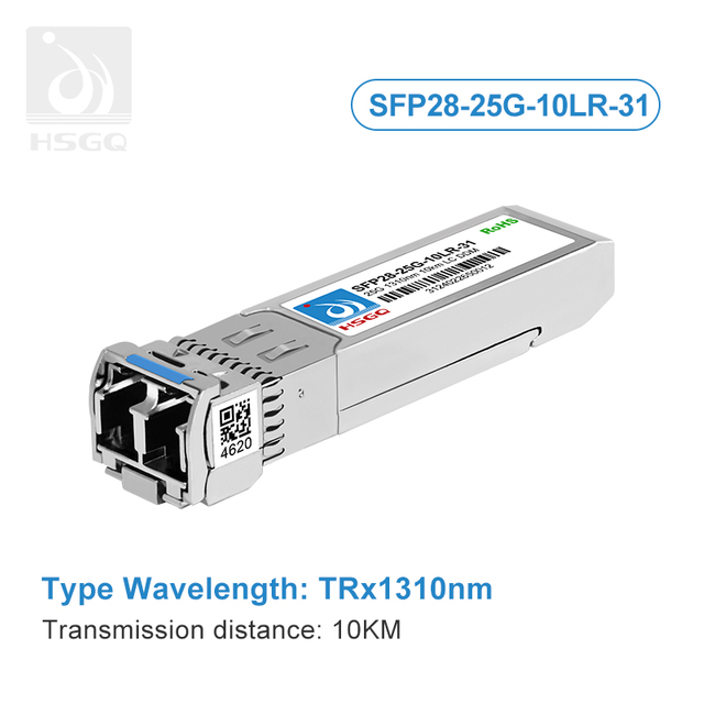 25G SFP 1310nm Singel Mode Fiber untuk Cisco