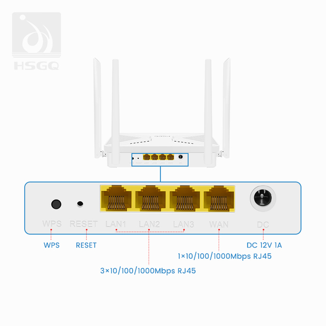 WiFi6 AX3000 Dual Band Router untuk OLT
