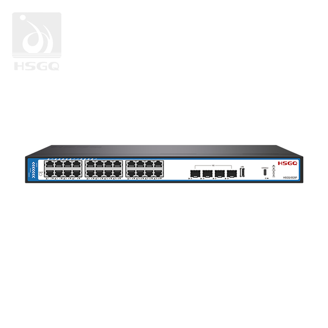 24*Port PoE Switch Dikelola untuk Kamera IP