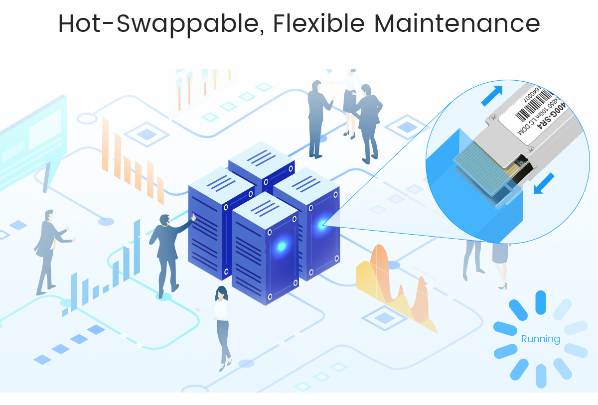 Modul SFP pada sakelar