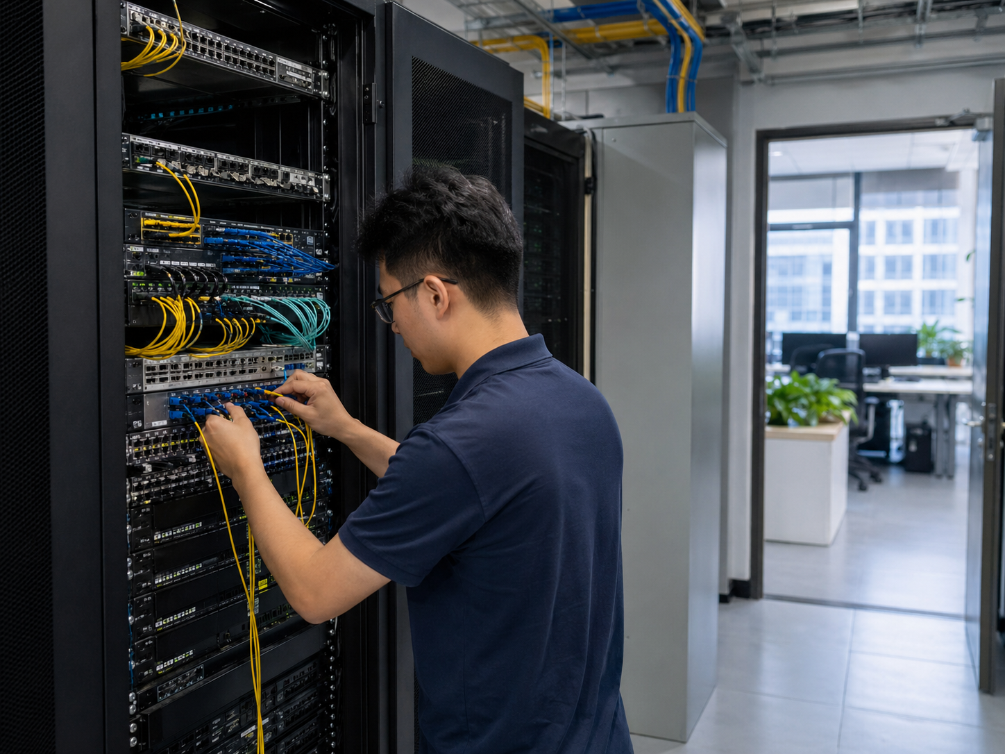 Koneksi Jaringan Fiber Perusahaan